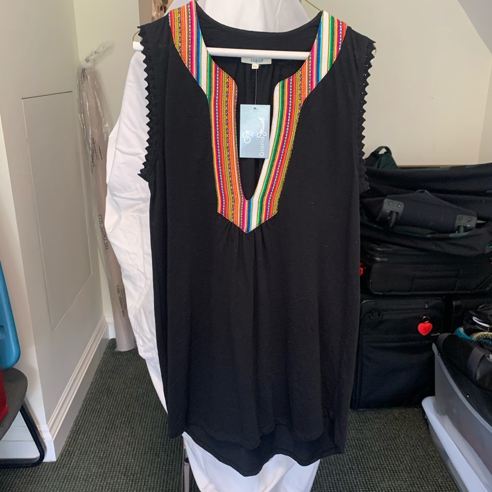 Black sleeveless summer dress